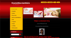 Desktop Screenshot of kosmetika-manikura.cz