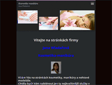 Tablet Screenshot of kosmetika-manikura.cz